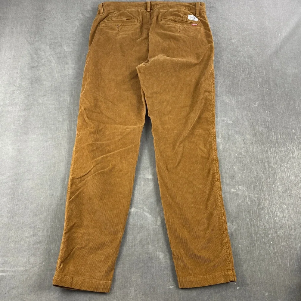 Levi's Men 33x32 Tan XX Chino Corduroy Standard Taper Pants